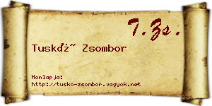 Tuskó Zsombor névjegykártya